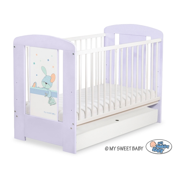 Baby tremmeseng med Skuffe 120x60cm Happy   STANDARD