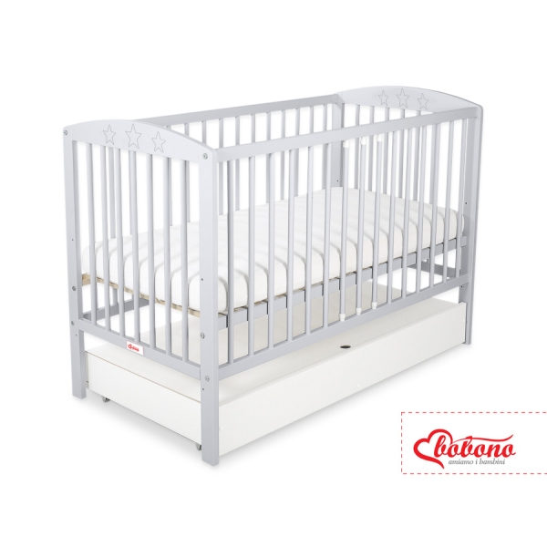 Baby tremmeseng med Skuffe 120x60cm Stjerner  STANDARD Stjerner