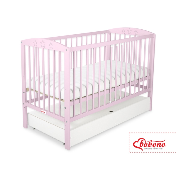 Baby tremmeseng med Skuffe 120x60cm Stjerner  STANDARD Stjerner