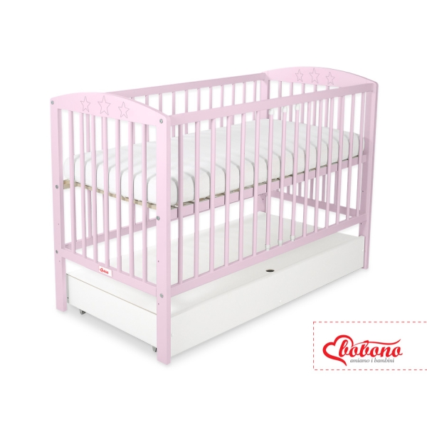 Baby tremmeseng med Skuffe 120x60cm Stjerner  STANDARD Stjerner