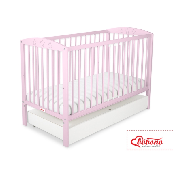 Baby tremmeseng med Skuffe 120x60cm Stjerner  STANDARD Stjerner