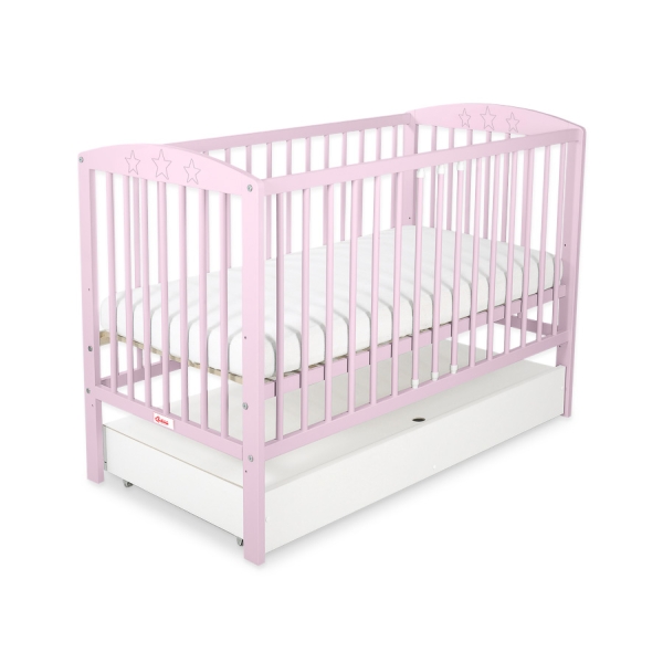 Baby tremmeseng med Skuffe 120x60cm Stjerner  STANDARD Stjerner