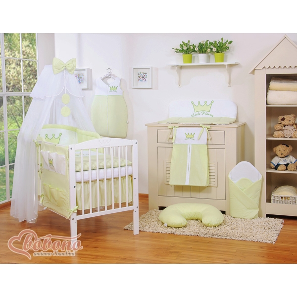 Baby tremmeseng myggenet lavet af tyl - Little Prince/Princess  Grøn Sifonki