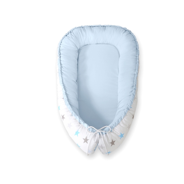 Babyrede  Grå Blå Stjerner