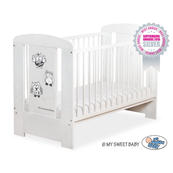 Babyseng 120x60cm  Munter Ugler  Hvid