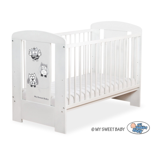 Babyseng 120x60cm  Munter Ugler  Hvid
