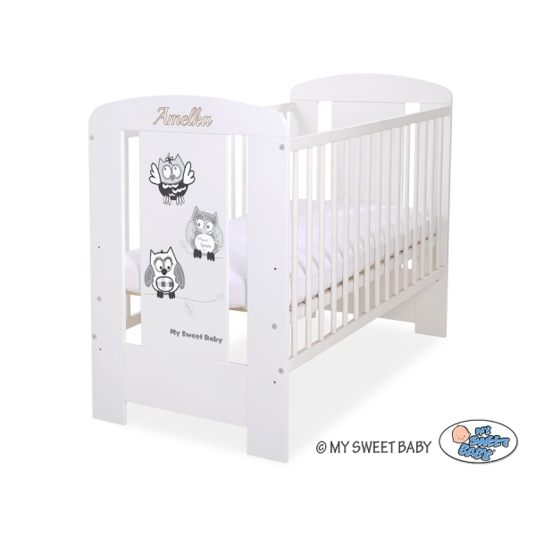 Babyseng 120x60cm  Munter Ugler  Hvid