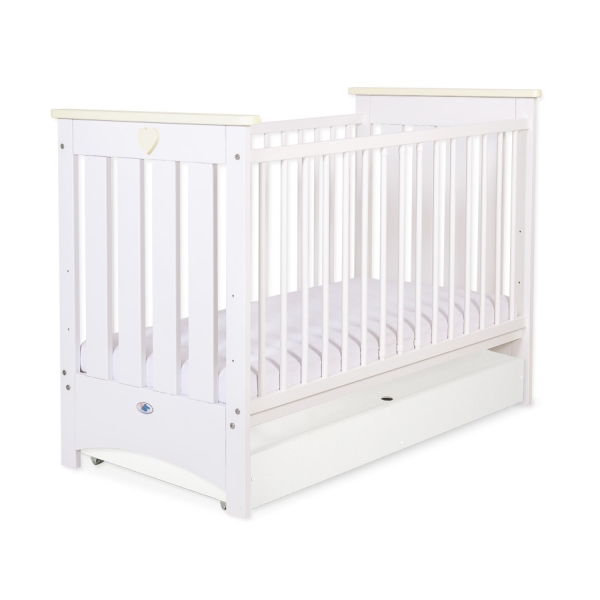 Babyseng LORENZO med Sfuffe  STANDARD Enfelben Hvid