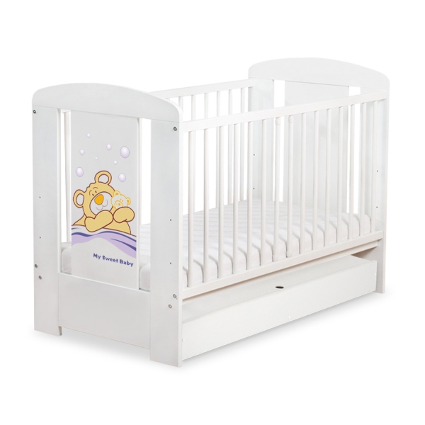 Babyseng med Skuffe Bamse Barnaba  STANDARD