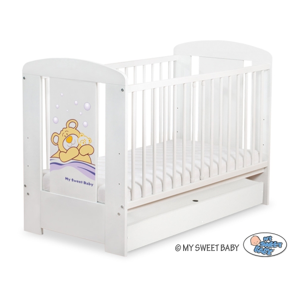 Babyseng med Skuffe Bamse Barnaba  STANDARD