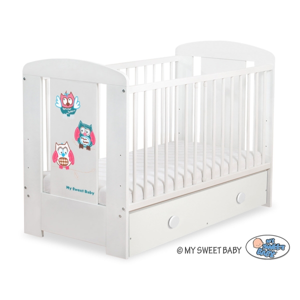 Babyseng med Skuffe Munter Ugler  MAXI
