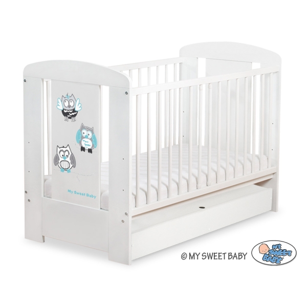 Babyseng med Skuffe Munter Ugler  STANDARD