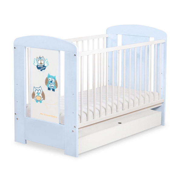 Babyseng med Skuffe Munter Ugler  STANDARD
