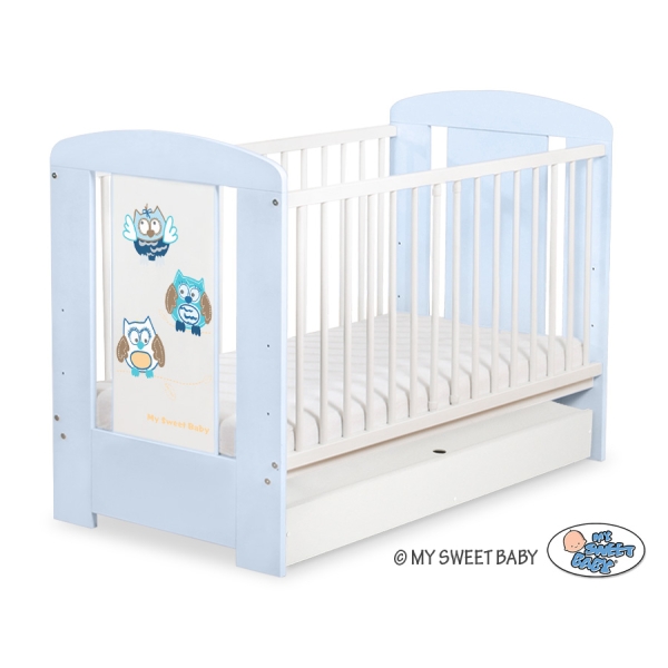 Babyseng med Skuffe Munter Ugler  STANDARD