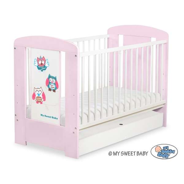 Babyseng med Skuffe Munter Ugler  STANDARD