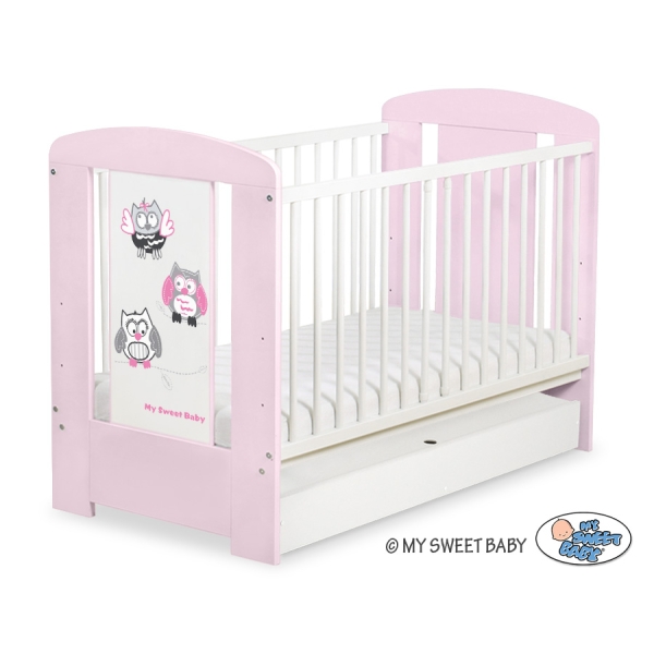 Babyseng med Skuffe Munter Ugler  STANDARD