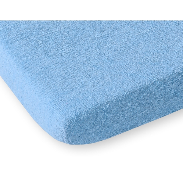 Babysengelagen lavet af frotté Babyseng 120x60cm  Blå