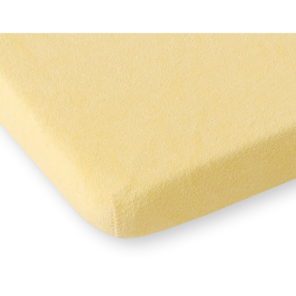 Babysengelagen lavet af frotté Babyseng 120x60cm  Gul