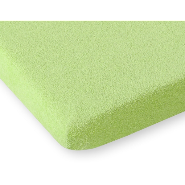 Babysengelagen lavet af frotté Babyseng  140x70cm  Grøn