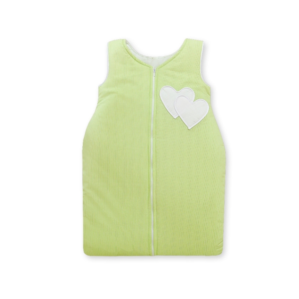 Babysovepose - Hanging hearts  Grøn Striber