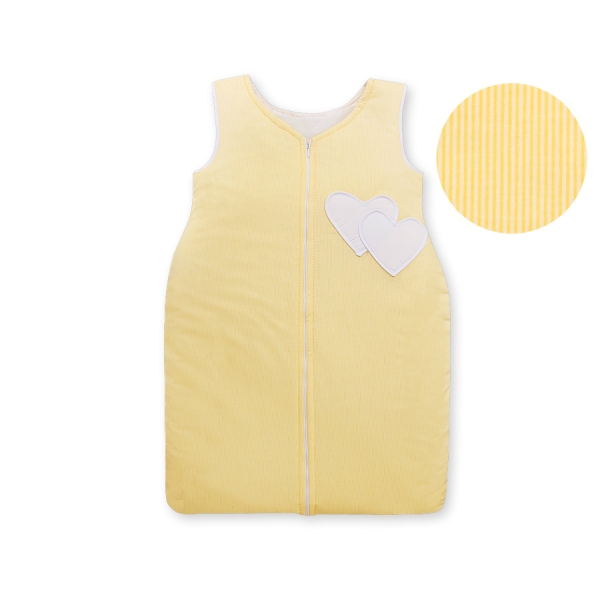 Babysovepose - Hanging hearts  Gul Striber