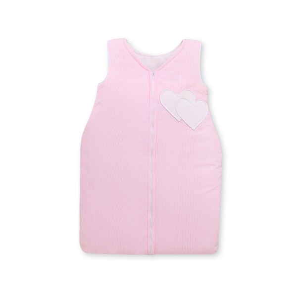 Babysovepose - Hanging hearts  Lyserød Pink Striber