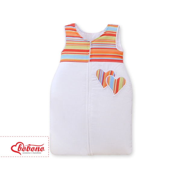Babysovepose - Hanging hearts  Orange Striber