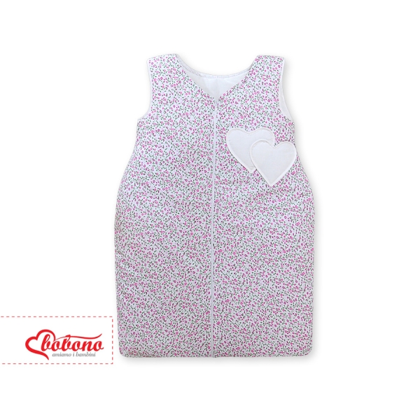 Babysovepose  Lyserød Pink Blomstereng Blomster