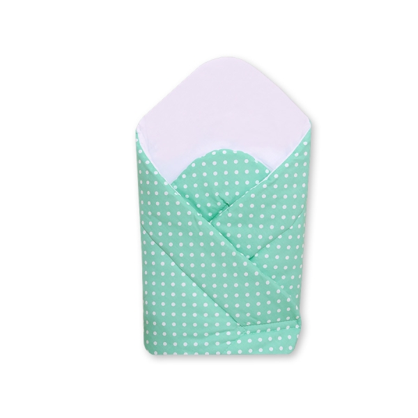 Babysvøb med afstivere - Hanging Hearts  Mint Polkaprikker