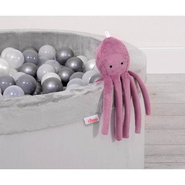 Blæksprutte med rangle  Støvet Pink