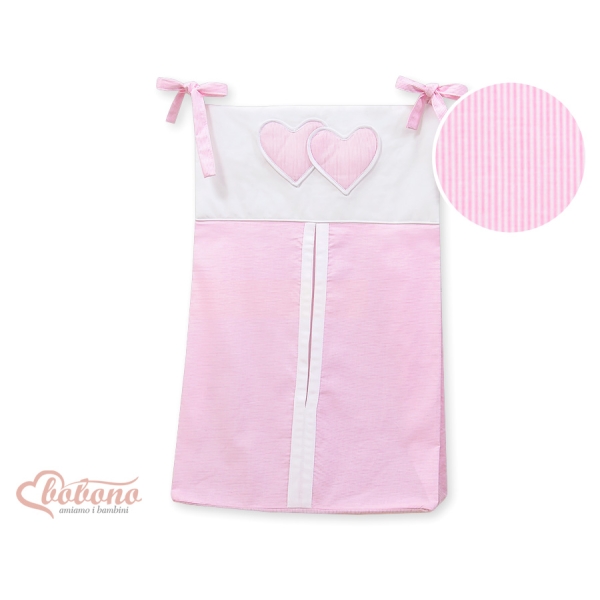 Blepose - Hanging Hearts  Lyserød Pink Striber