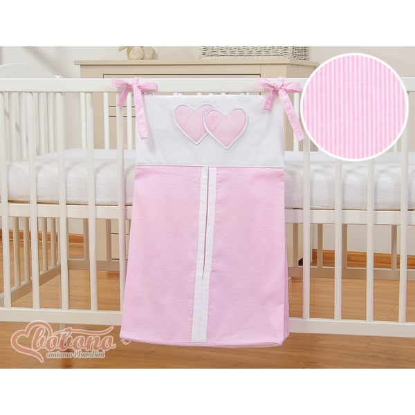 Blepose - Hanging Hearts  Lyserød Pink Striber