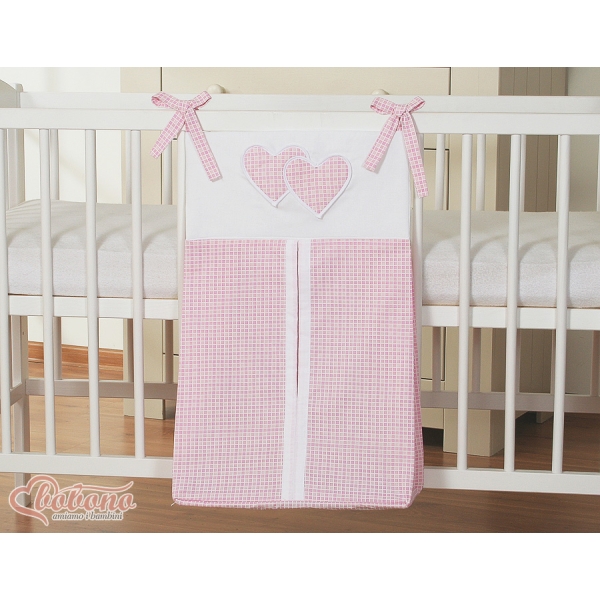 Blepose - Hanging Hearts  Lyserød Pink Ternet