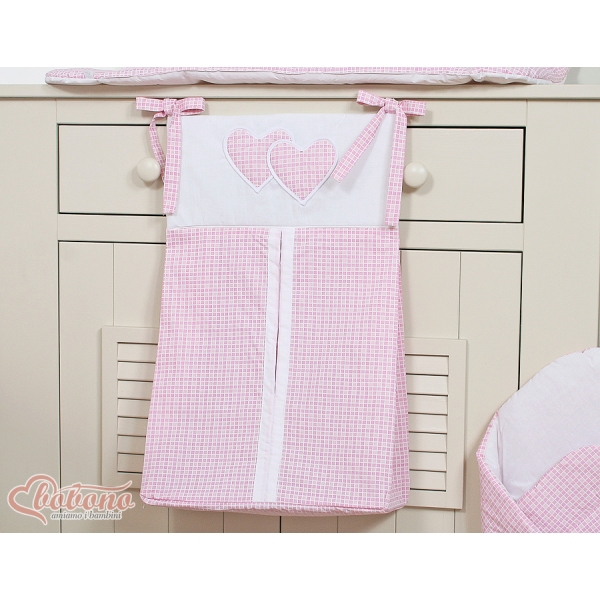 Blepose - Hanging Hearts  Lyserød Pink Ternet