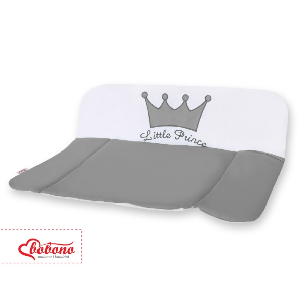 Blød baby skiftemåtte - Little Prince/Princess  Antracit