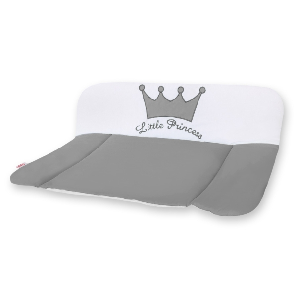 Blød baby skiftemåtte - Little Prince/Princess  Antracit