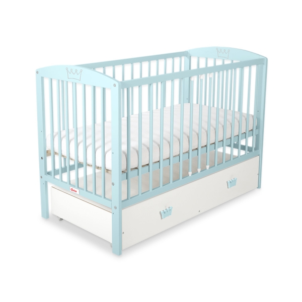 Børneseng med Skuffe med tremmer Little Prince/Princess  MAXI