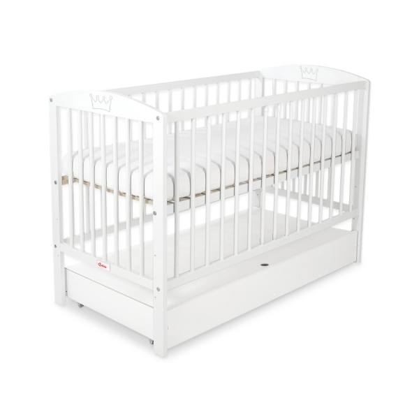 Børneseng med Skuffe med tremmer Little Prince/Princess  STANDARD