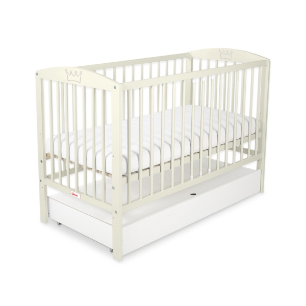 Børneseng med Skuffe med tremmer Little Prince/Princess  STANDARD