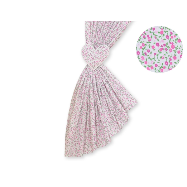 Børneværelses-gardiner  Lyserød Pink Blomstereng Blomster