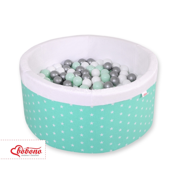 Boldbassin minky med bolde 200stk  Mint