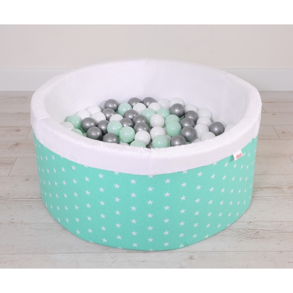 Boldbassin minky med bolde 200stk  Mint