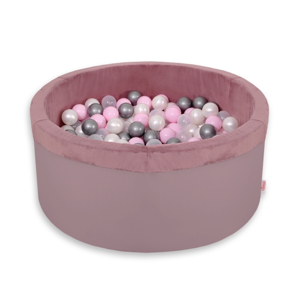 Boldbassin minky med bolde 200stk  Pastel Violet