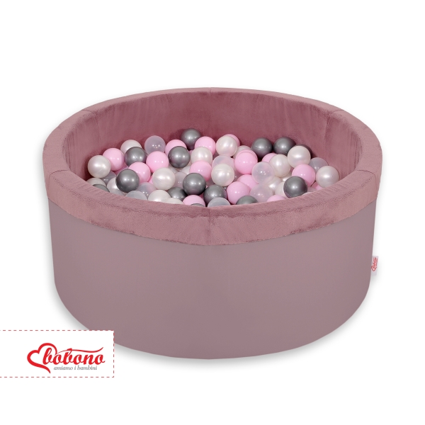 Boldbassin minky med bolde 200stk  Pastel Violet