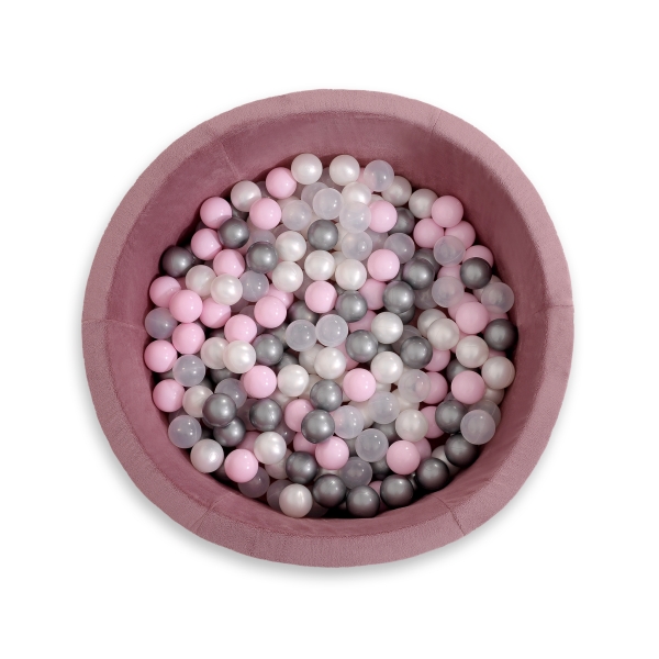 Boldbassin minky med bolde 200stk  Pastel Violet