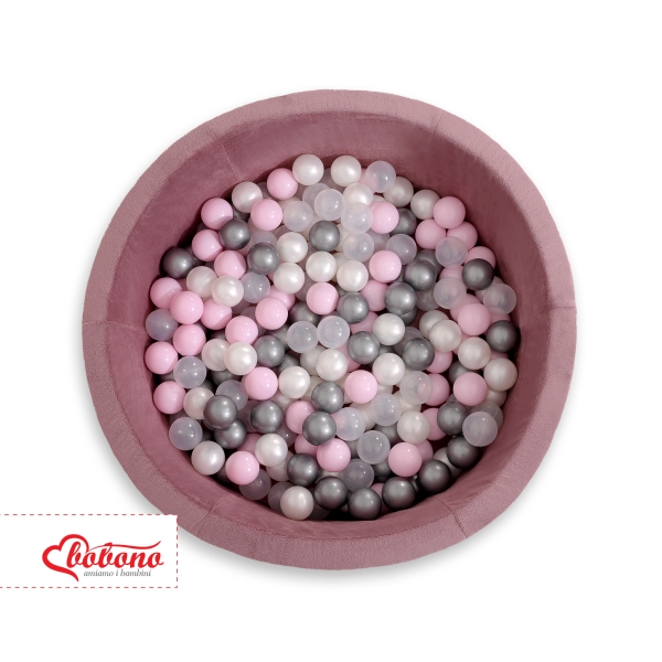 Boldbassin minky med bolde 200stk  Pastel Violet