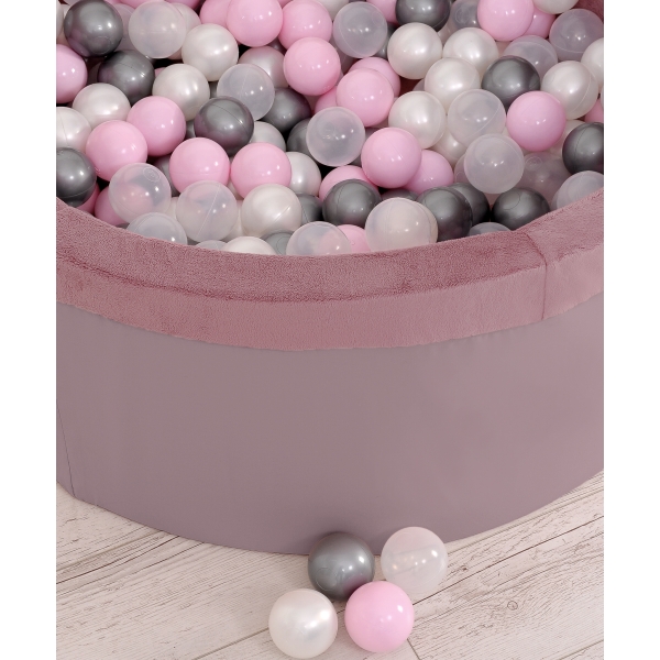 Boldbassin minky med bolde 200stk  Pastel Violet