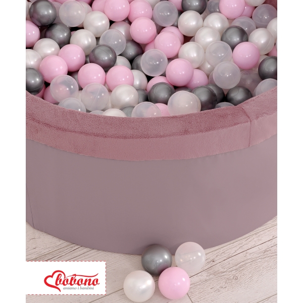 Boldbassin minky med bolde 200stk  Pastel Violet