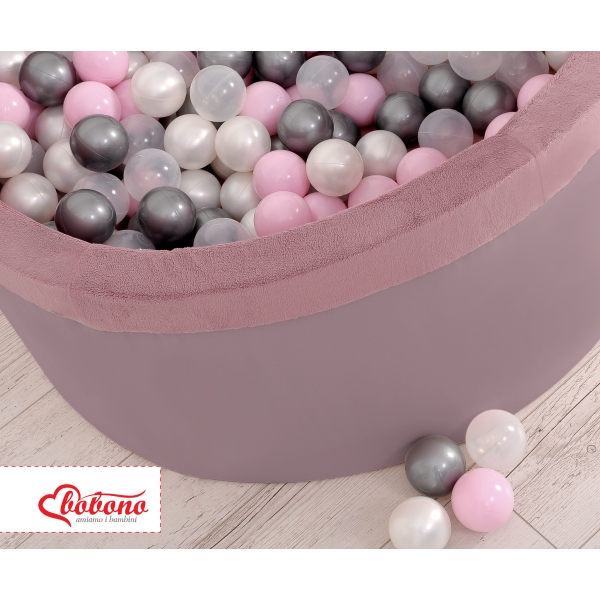 Boldbassin minky med bolde 200stk  Pastel Violet