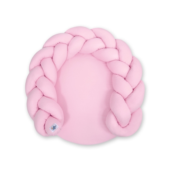 Flettet pude til baby  Lyserød Pink